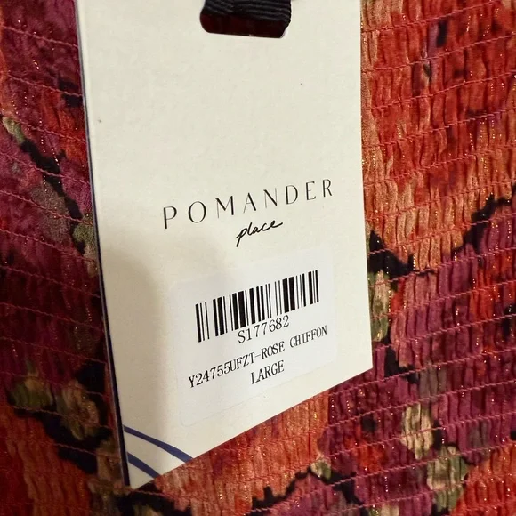 NWT Tuckernuck Pomander Place Rose Chiffon Joni Dress - Picture 6 of 8